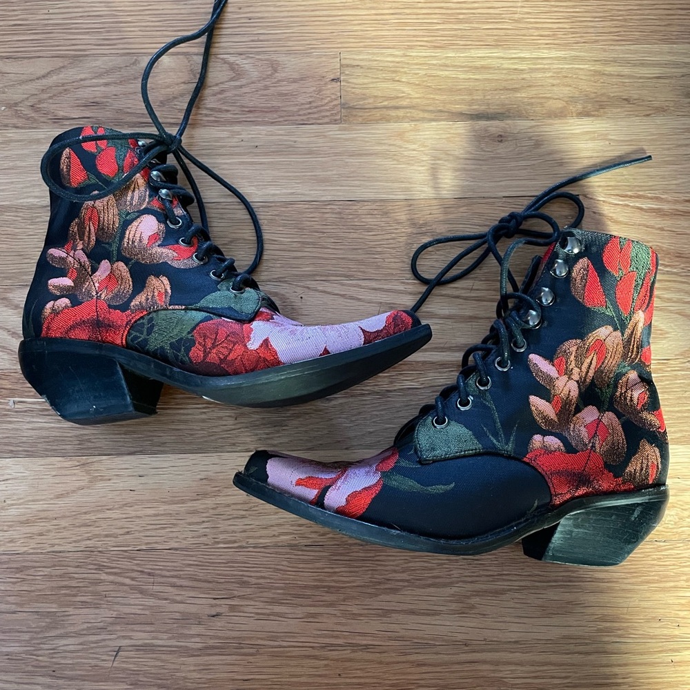 Jeffrey Campbell Lace Up Booties